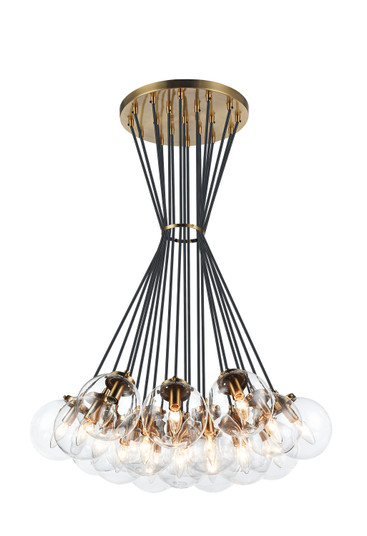 The Bougie 19 Light Chandelier in Aged Gold Brass (423|C63019AGCL)