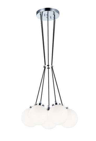 The Bougie Five Light Chandelier in Chrome (423|C63005CHOP)