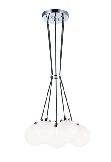 The Bougie Five Light Pendant in Chrome (423|C63005CHOP)