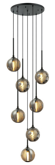 JEMYCA Seven Light Pendant in Matte Black (423|C61607MBSM)