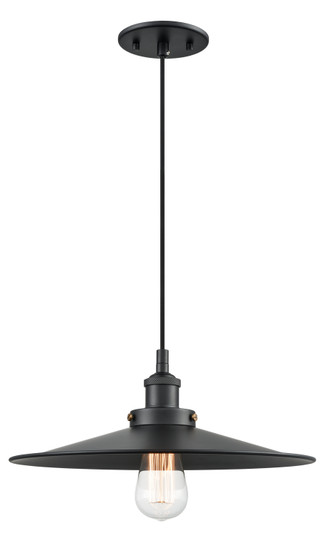 Bulstrode'S Workshop One Light Pendant in Black (423|C46113BKBK)
