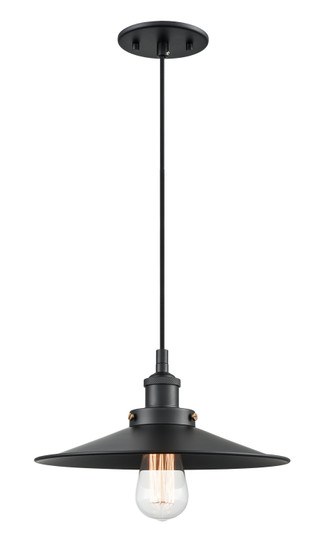 Bulstrode'S Workshop One Light Pendant in Black (423|C46112BKBK)