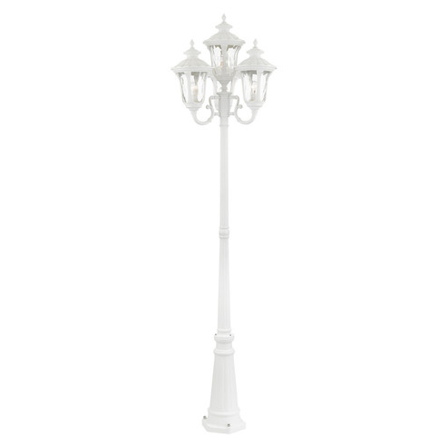 Oxford Four Light Outdoor Post Mount in Textured White (107|786913)