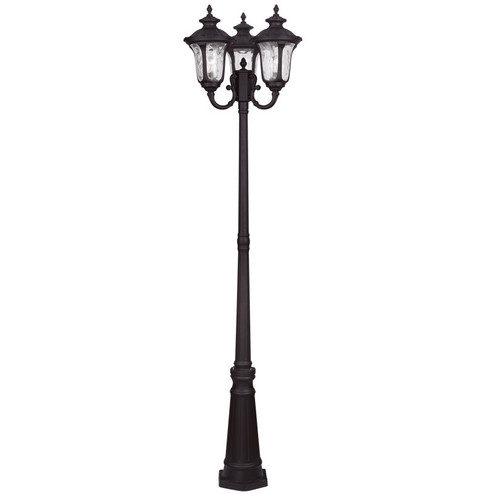 Oxford Three Light Outdoor Post Mount in Bronze (107|786607)