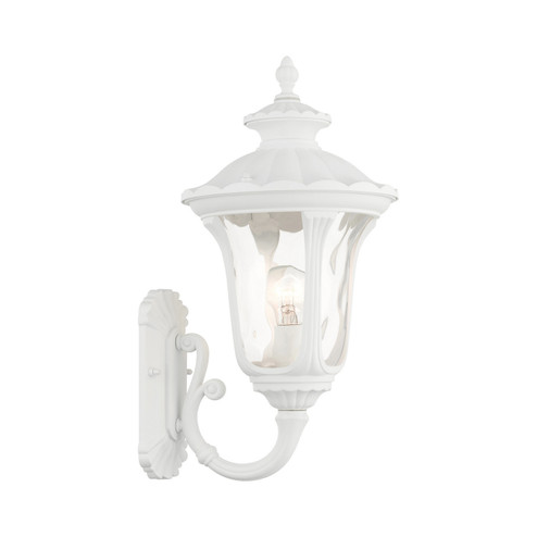 Oxford One Light Outdoor Wall Lantern in Textured White (107|785213)