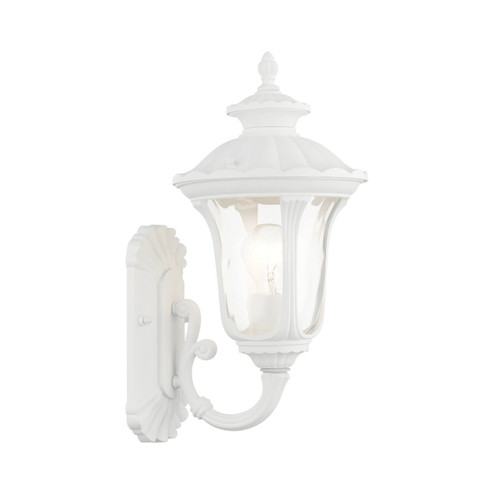 Oxford One Light Outdoor Wall Lantern in Textured White (107|785013)