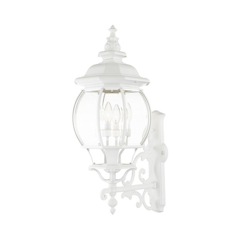 Frontenac Four Light Outdoor Wall Lantern in Textured White (107|770113)