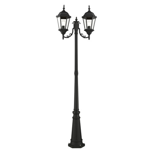 Hamilton Two Light Outdoor Post Mount in Textured Black (107|755414)