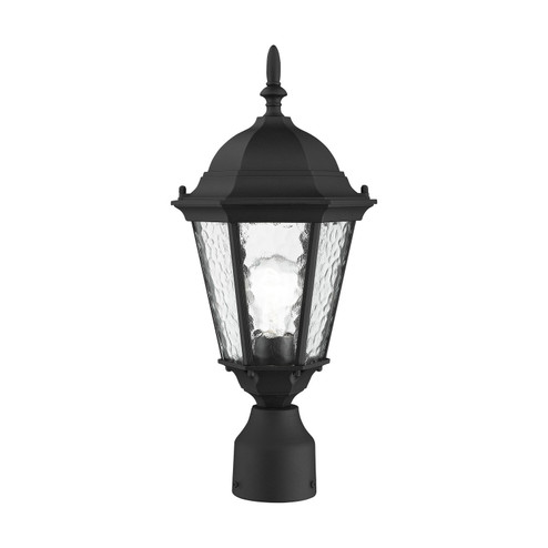 Hamilton One Light Outdoor Post-Top Lanterm in Textured Black (107|7546414)