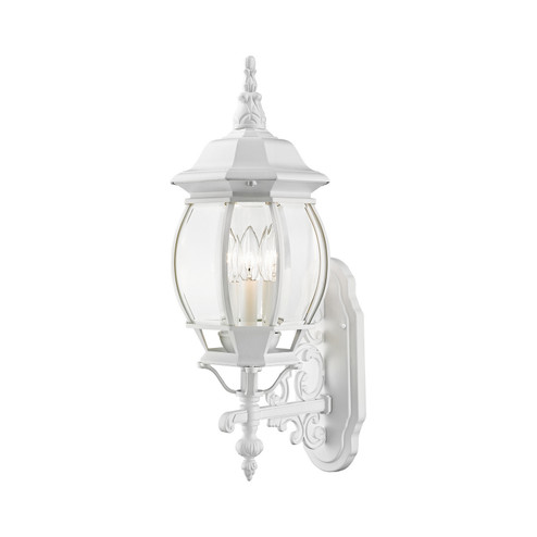 Frontenac Three Light Outdoor Wall Lantern in Textured White (107|752413)