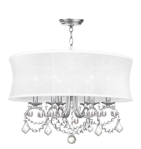 Newcastle Six Light Chandelier in Brushed Nickel (107|630691)