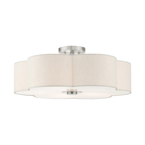 Solstice Five Light Semi Flush Mount in Brushed Nickel (107|5806891)