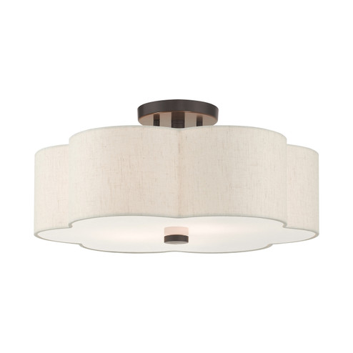 Solstice Three Light Semi Flush Mount in English Bronze (107|5806492)