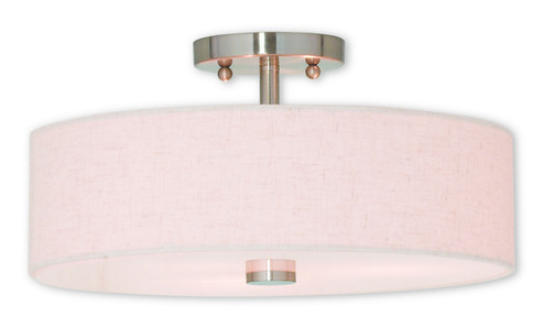 Meridian Three Light Ceiling Mount in Brushed Nickel (107|5213591)