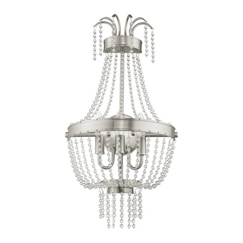 Valentina Three Light Wall Sconce in Brushed Nickel (107|5187491)
