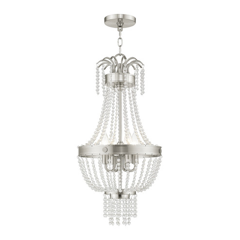 Valentina Four Light Pendant in Brushed Nickel (107|5185491)