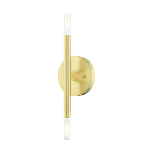 Copenhagen Two Light Wall Sconce in Satin Brass (107|5117212)