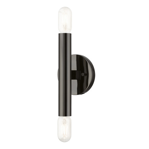 Copenhagen Two Light Wall Sconce in Black Chrome (107|5113246)