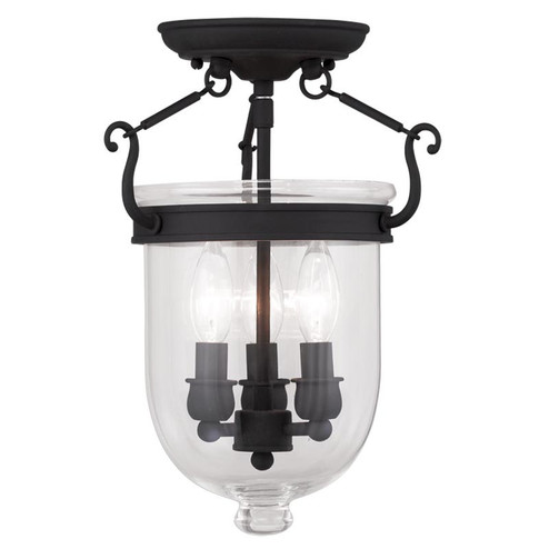 Jefferson Three Light Ceiling Mount in Black (107|506104)