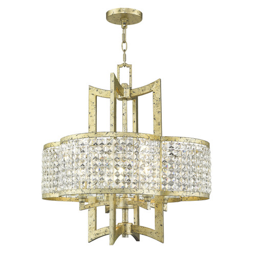 Grammercy Four Light Chandelier in Hand Applied Winter Gold (107|5057528)