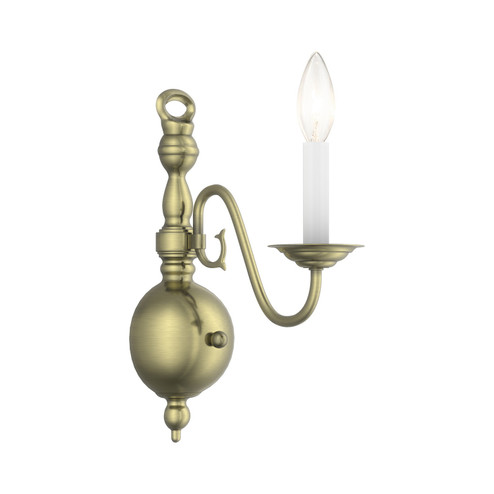 Williamsburgh One Light Wall Sconce in Antique Brass (107|500101)