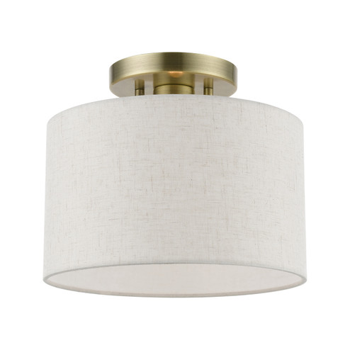 Blossom One Light Semi-Flush Mount in Antique Brass (107|4980801)