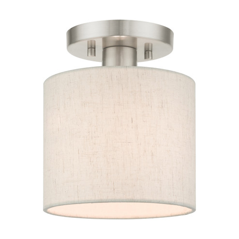 Blossom One Light Semi Flush Mount in Brushed Nickel (107|4980791)