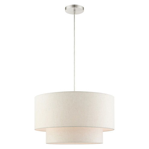 Blossom Three Light Pendant in Brushed Nickel (107|4980391)