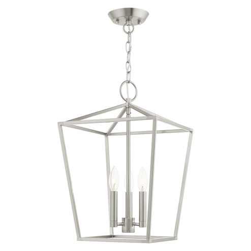 Devone Three Light Convertible Semi Flush/Lantern in Brushed Nickel (107|4943391)