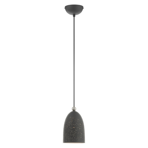 Arlington One Light Pendant in Scandinavian Gray w/ Brushed Nickels (107|4910776)