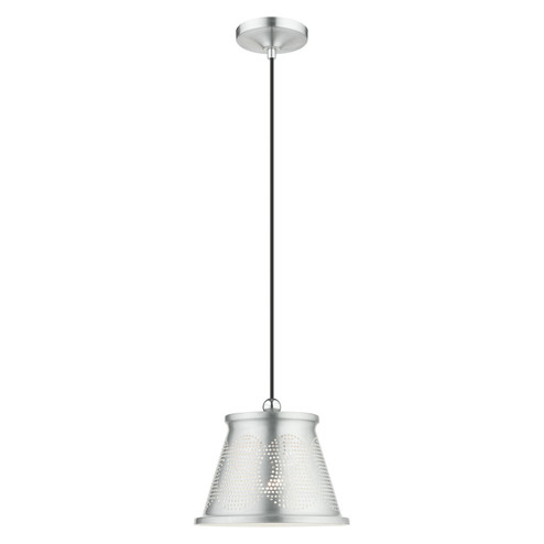 Pendants One Light Pendant in Brushed Aluminum (107|4909666)