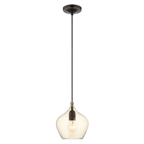 Aldrich One Light Pendant in English Bronze w/ Antique Brasss (107|4908992)