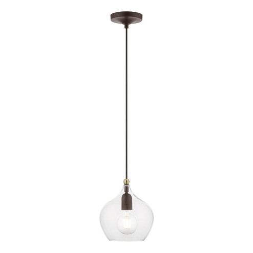 Aldrich One Light Pendant in Bronze w/Antique Brass (107|4908807)