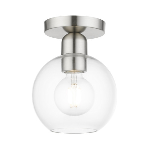 Downtown One Light Semi-Flush Mount in Brushed Nickel (107|4897791)