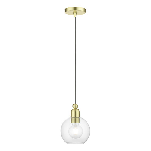 Downtown One Light Mini Pendant in Satin Brass (107|4897112)