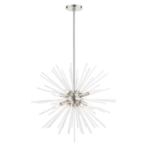 Uptown Eight Light Chandelier in Brushed Nickel (107|4882691)