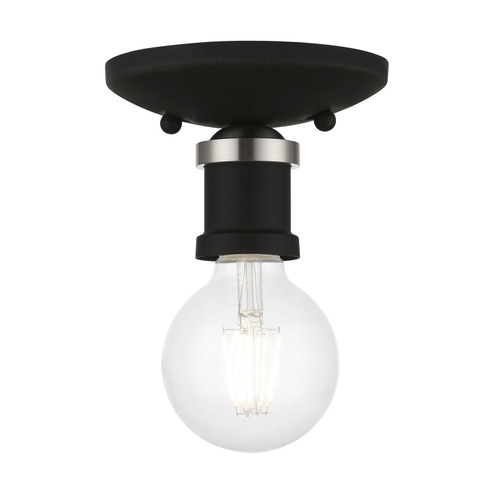 Lansdale One Light Flush Mount in Black w/Brushed Nickel (107|4716004)