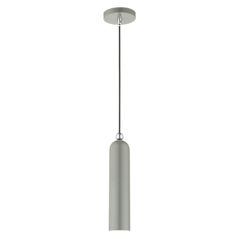 Ardmore One Light Pendant in Shiny Light Gray w/ Polished Chromes (107|4675190)