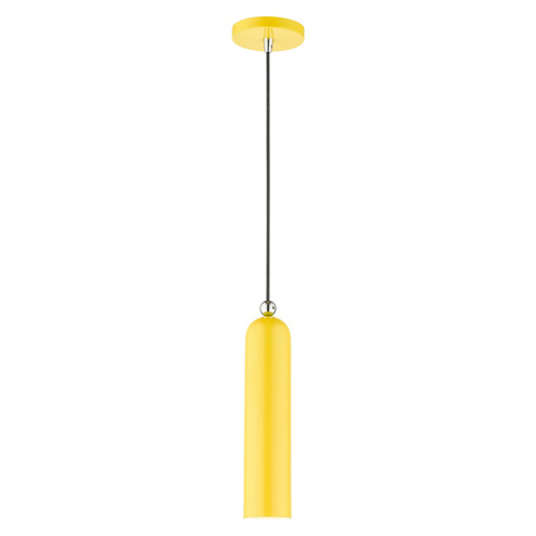 Ardmore One Light Pendant in Shiny Yellow w/ Polished Chromes (107|4675182)