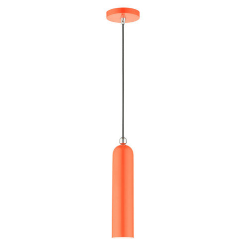 Ardmore One Light Pendant in Shiny Orange w/ Polished Chromes (107|4675177)