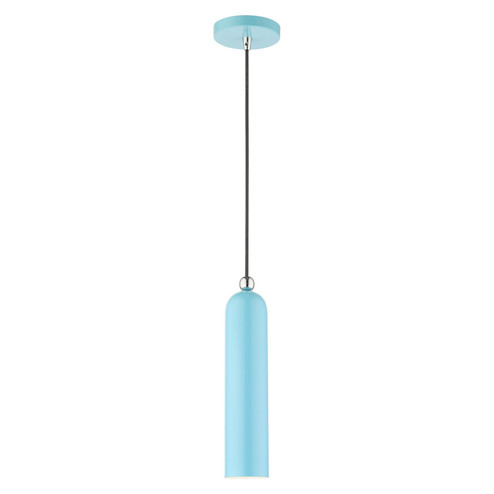 Ardmore One Light Pendant in Shiny Baby Blue w/ Polished Chromes (107|4675174)