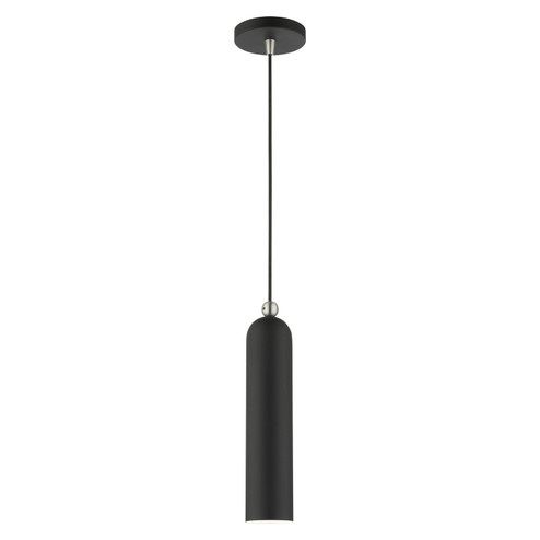 Ardmore One Light Pendant in Black w/ Brushed Nickels (107|4675104)