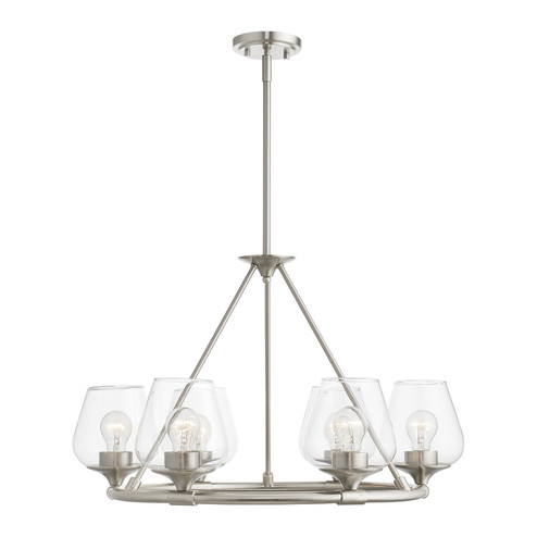 Willow Six Light Chandelier in Brushed Nickel (107|4672691)