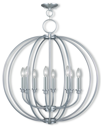 Milania Eight Light Chandelier in Brushed Nickel (107|466891)