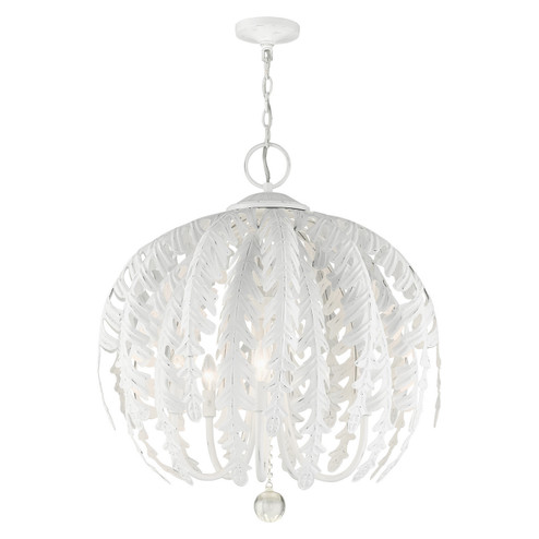 Acanthus Five Light Chandelier in Antique White (107|4623560)