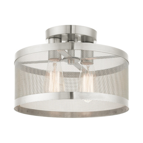 Industro Two Light Semi Flush Mount in Brushed Nickel (107|4621791)