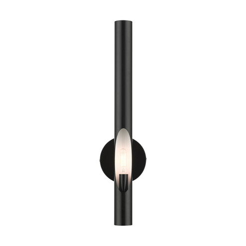 Acra One Light Wall Sconce in Shiny Black (107|4591168)