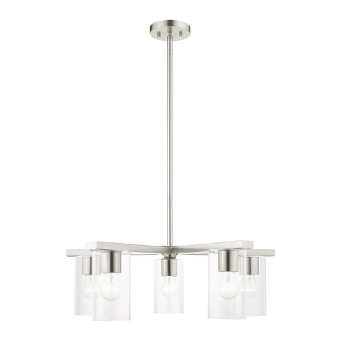 Zurich Five Light Chandelier in Brushed Nickel (107|4547591)