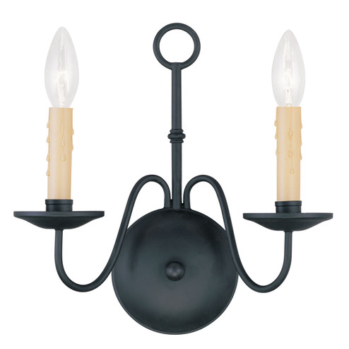 Heritage Two Light Wall Sconce in Black (107|449204)