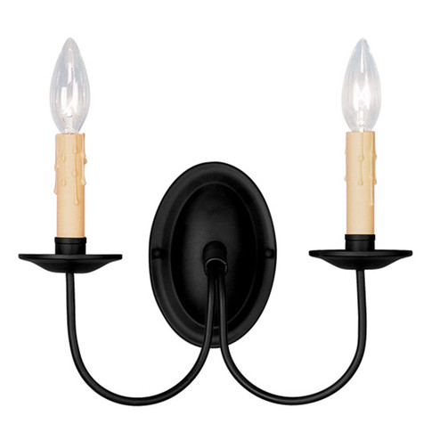 Heritage Two Light Wall Sconce in Black (107|445204)